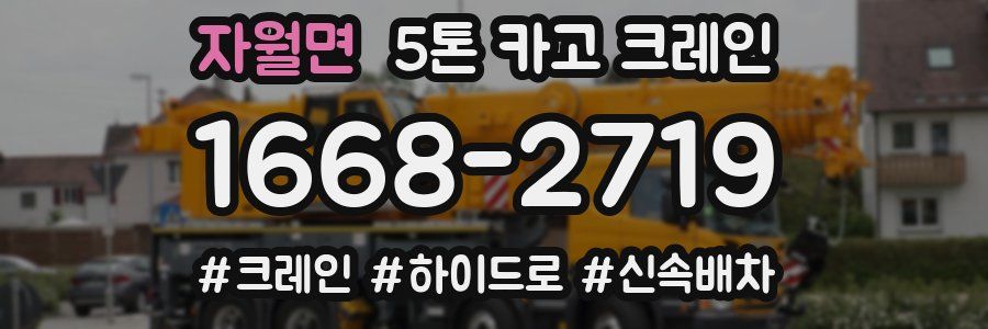 자월면 5톤 카고 크레인