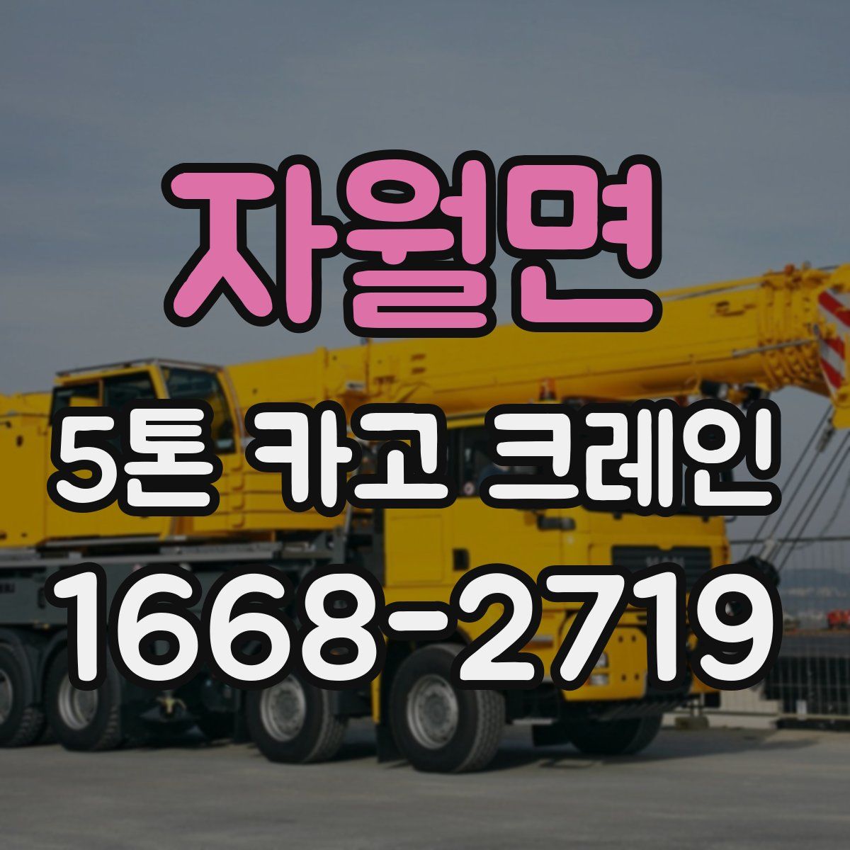 자월면 5톤 카고 크레인