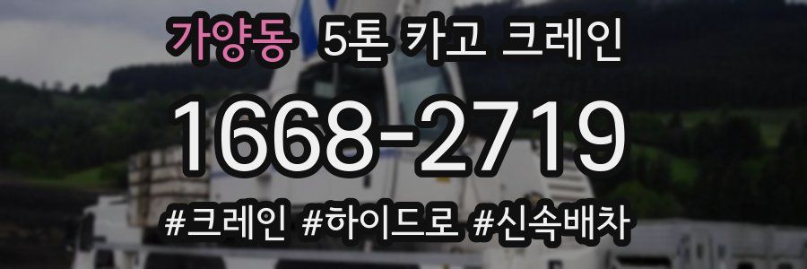 가양동 5톤 카고 크레인