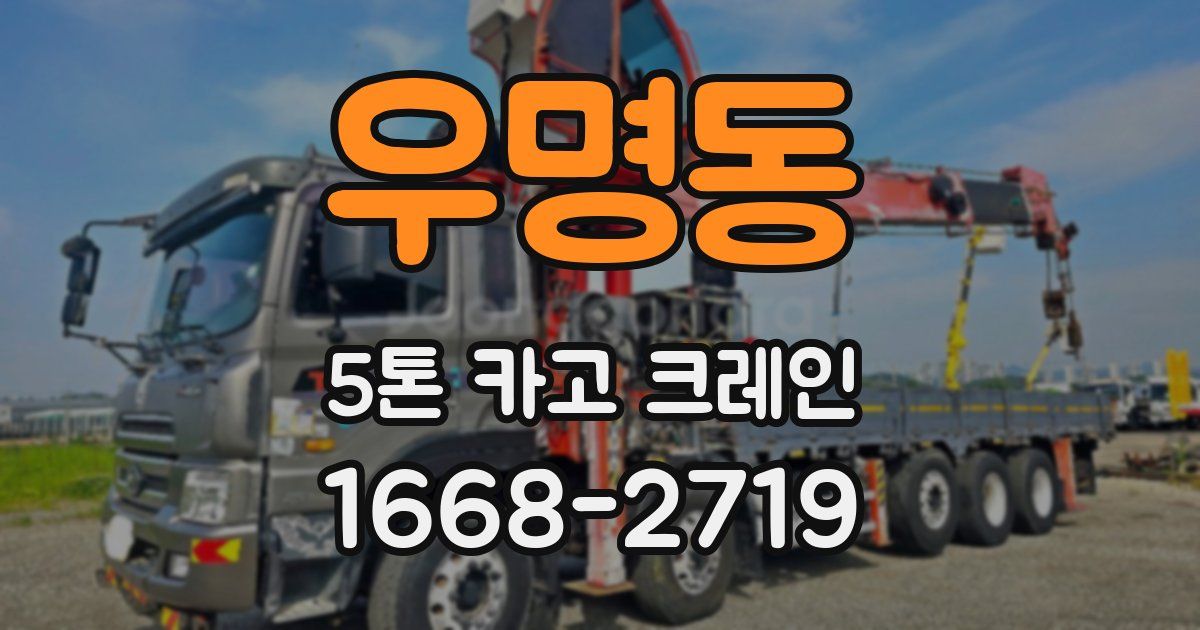 우명동 5톤 카고 크레인