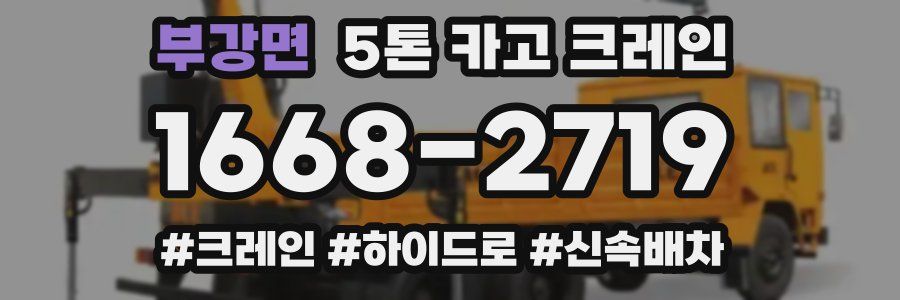 부강면 5톤 카고 크레인