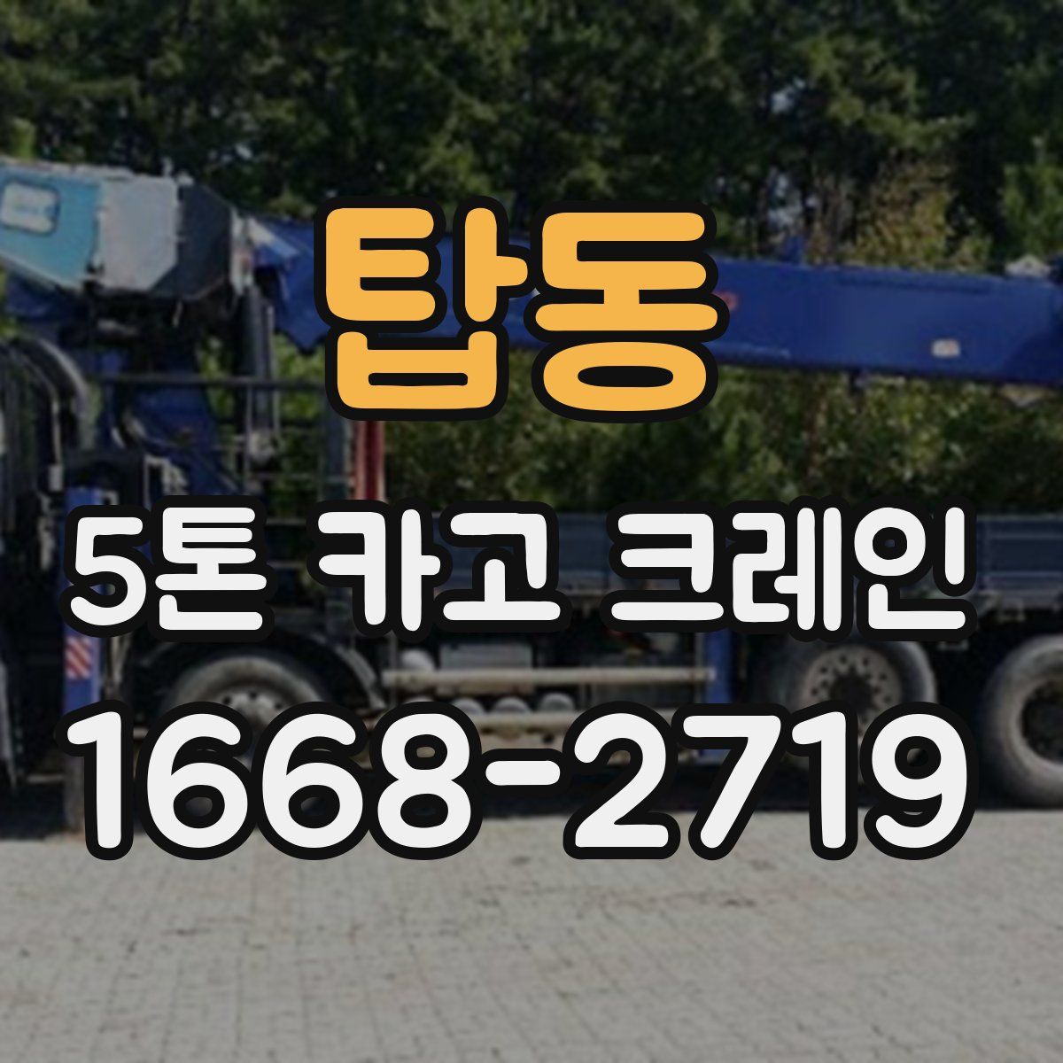 탑동 5톤 카고 크레인