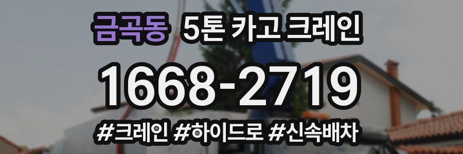 금곡동 5톤 카고 크레인