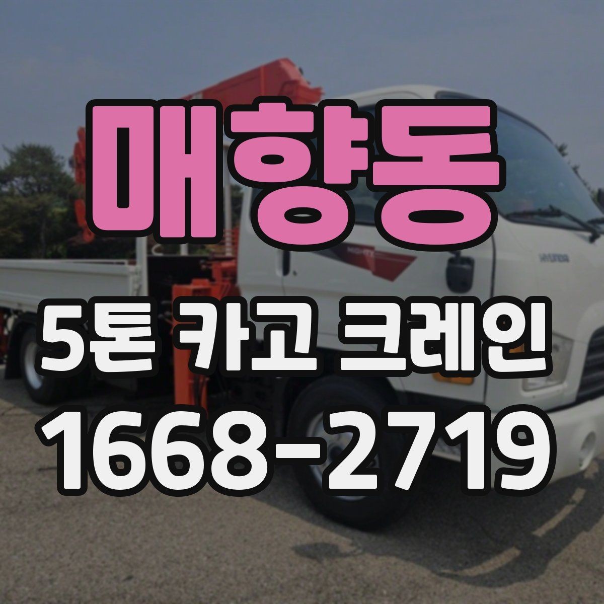 매향동 5톤 카고 크레인 대여 계획 세울 때 살펴볼 점