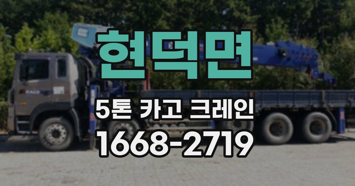 현덕면 5톤 카고 크레인