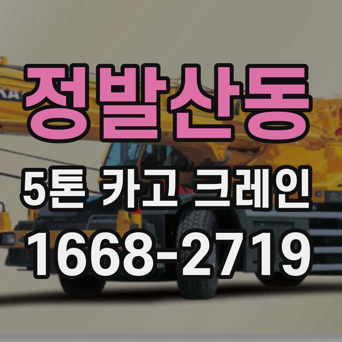 정발산동 5톤 카고 크레인
