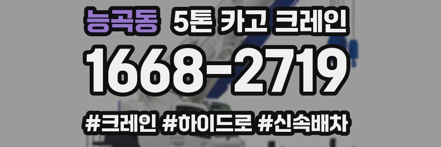 능곡동 5톤 카고 크레인