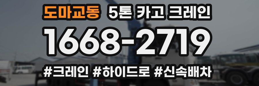 도마교동 5톤 카고 크레인
