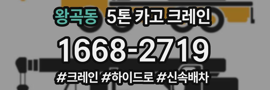 왕곡동 5톤 카고 크레인