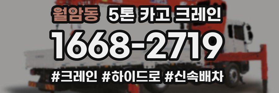 월암동 5톤 카고 크레인