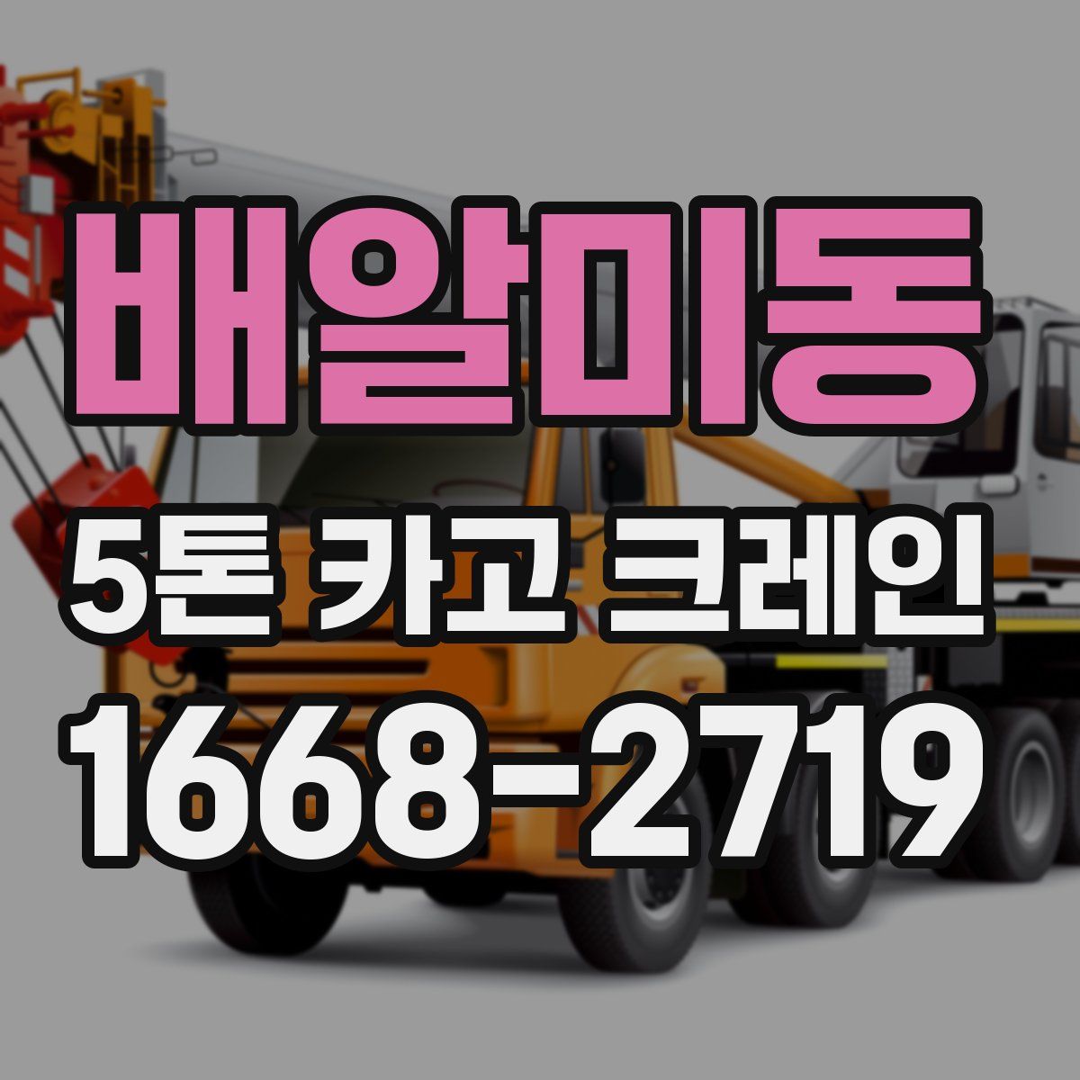 배알미동 5톤 카고 크레인