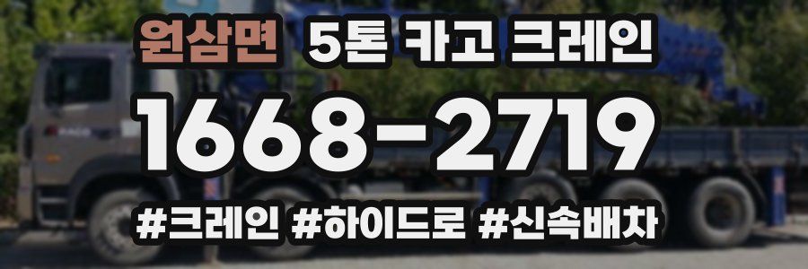 원삼면 5톤 카고 크레인