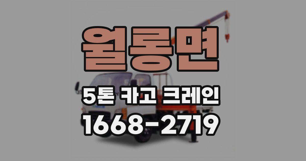 월롱면 5톤 카고 크레인