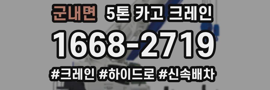 군내면 5톤 카고 크레인