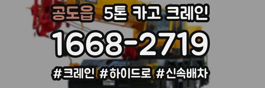 공도읍 5톤 카고 크레인