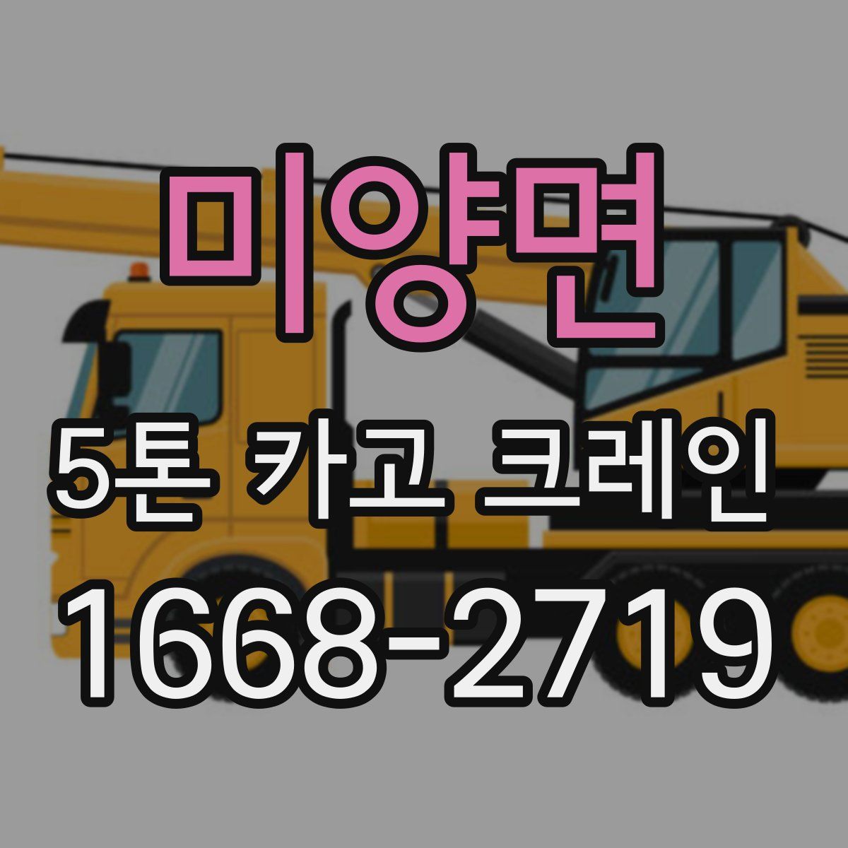 미양면 5톤 카고 크레인