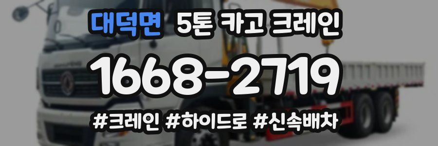 대덕면 5톤 카고 크레인