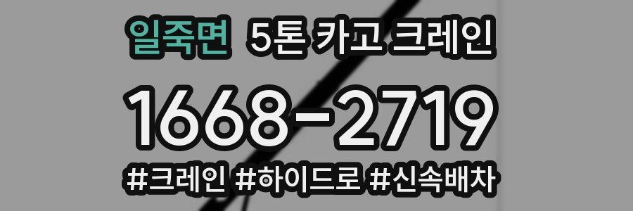 일죽면 5톤 카고 크레인