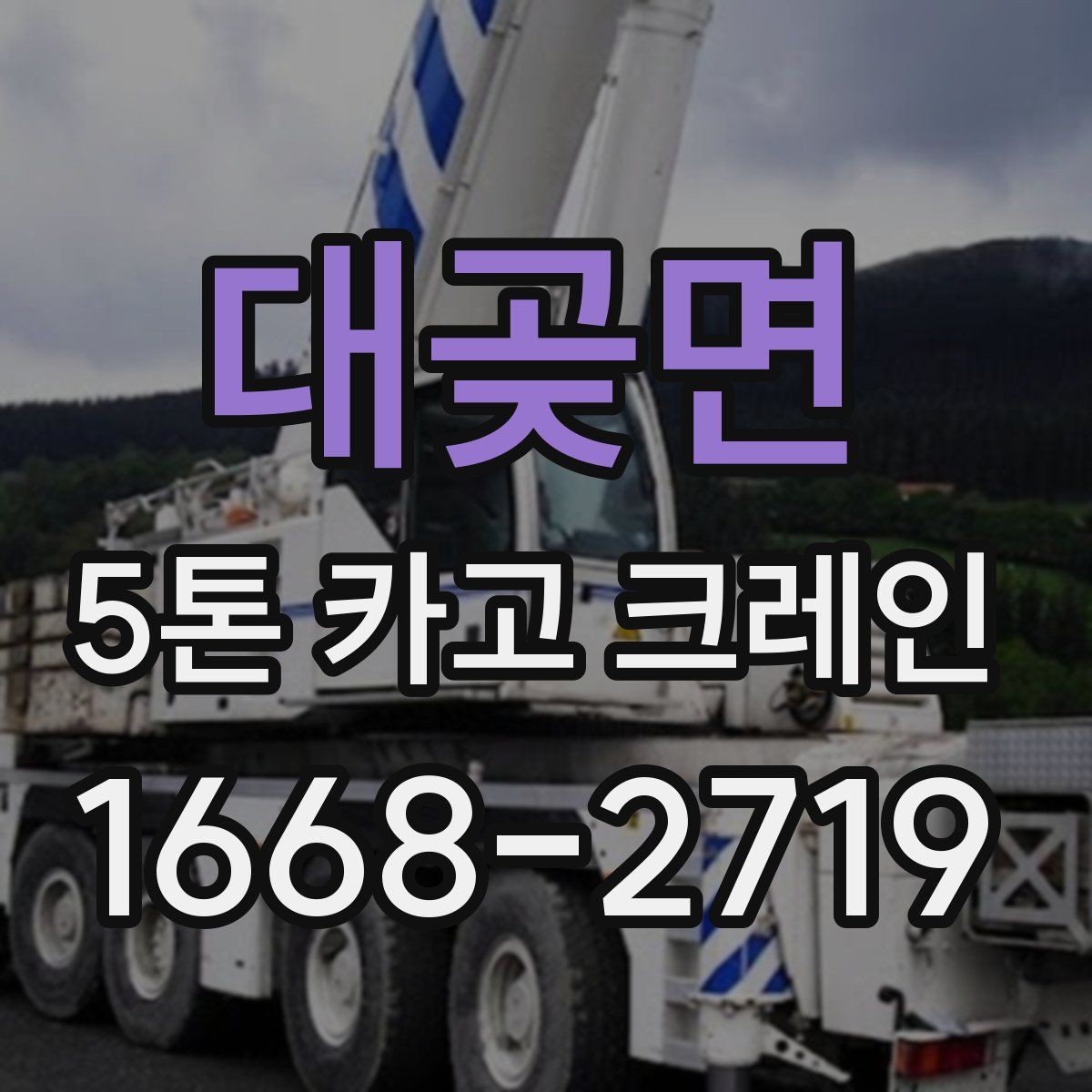 대곶면 5톤 카고 크레인