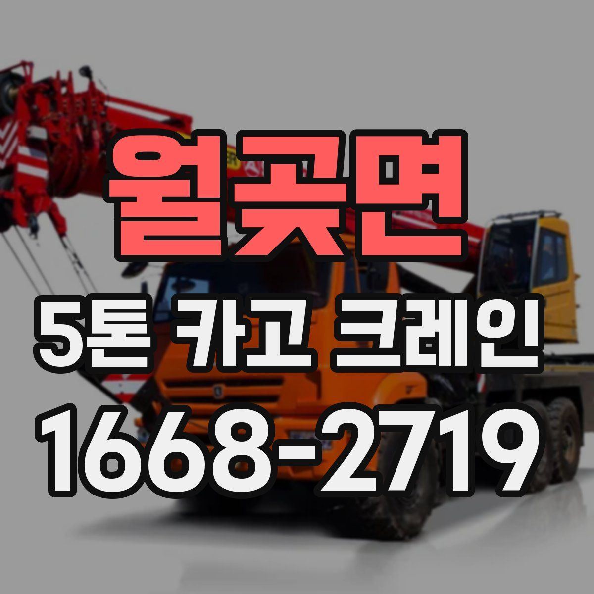 월곶면 5톤 카고 크레인