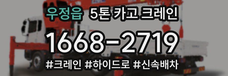 우정읍 5톤 카고 크레인