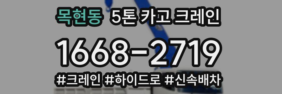 목현동 5톤 카고 크레인