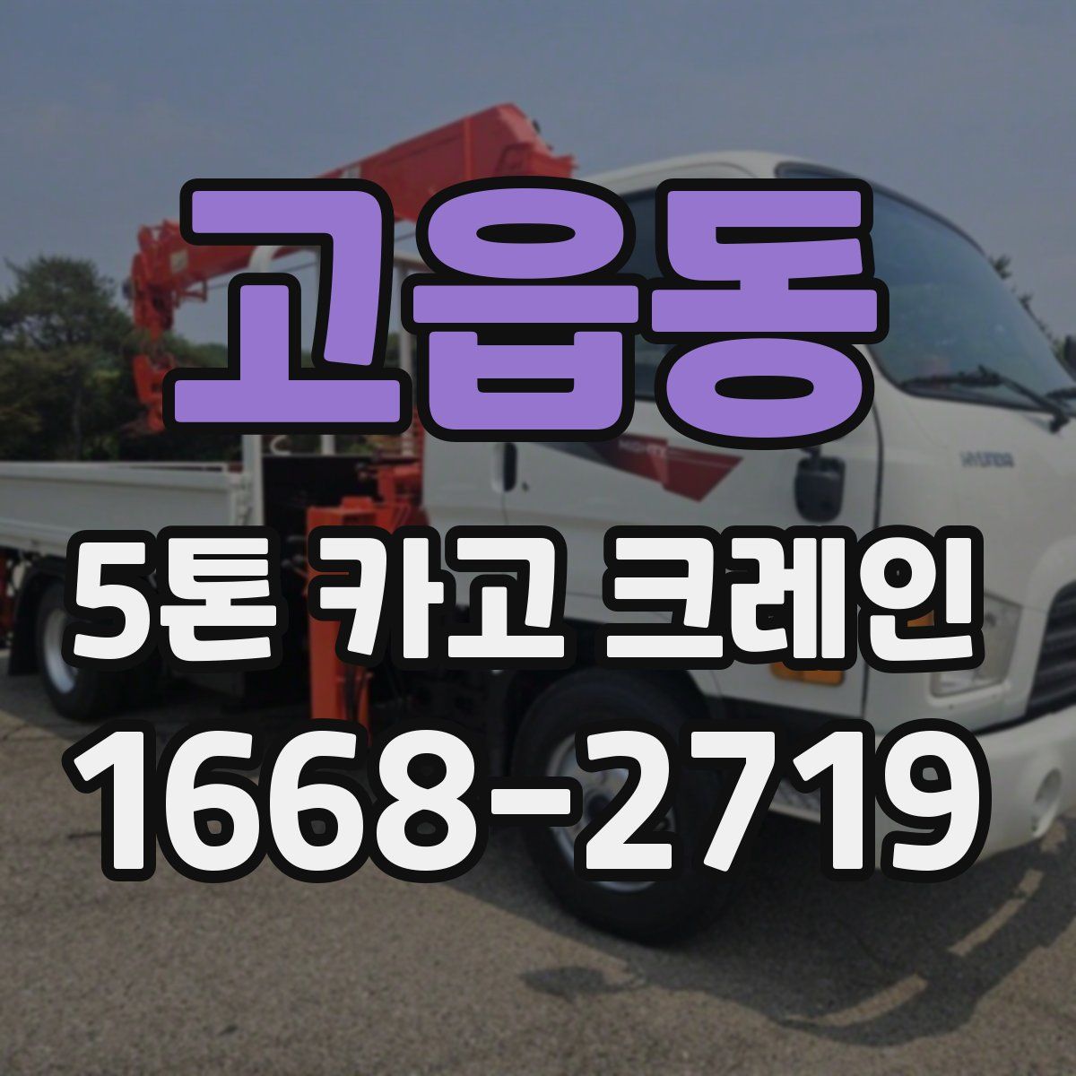고읍동 5톤 카고 크레인