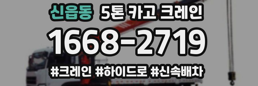 신읍동 5톤 카고 크레인