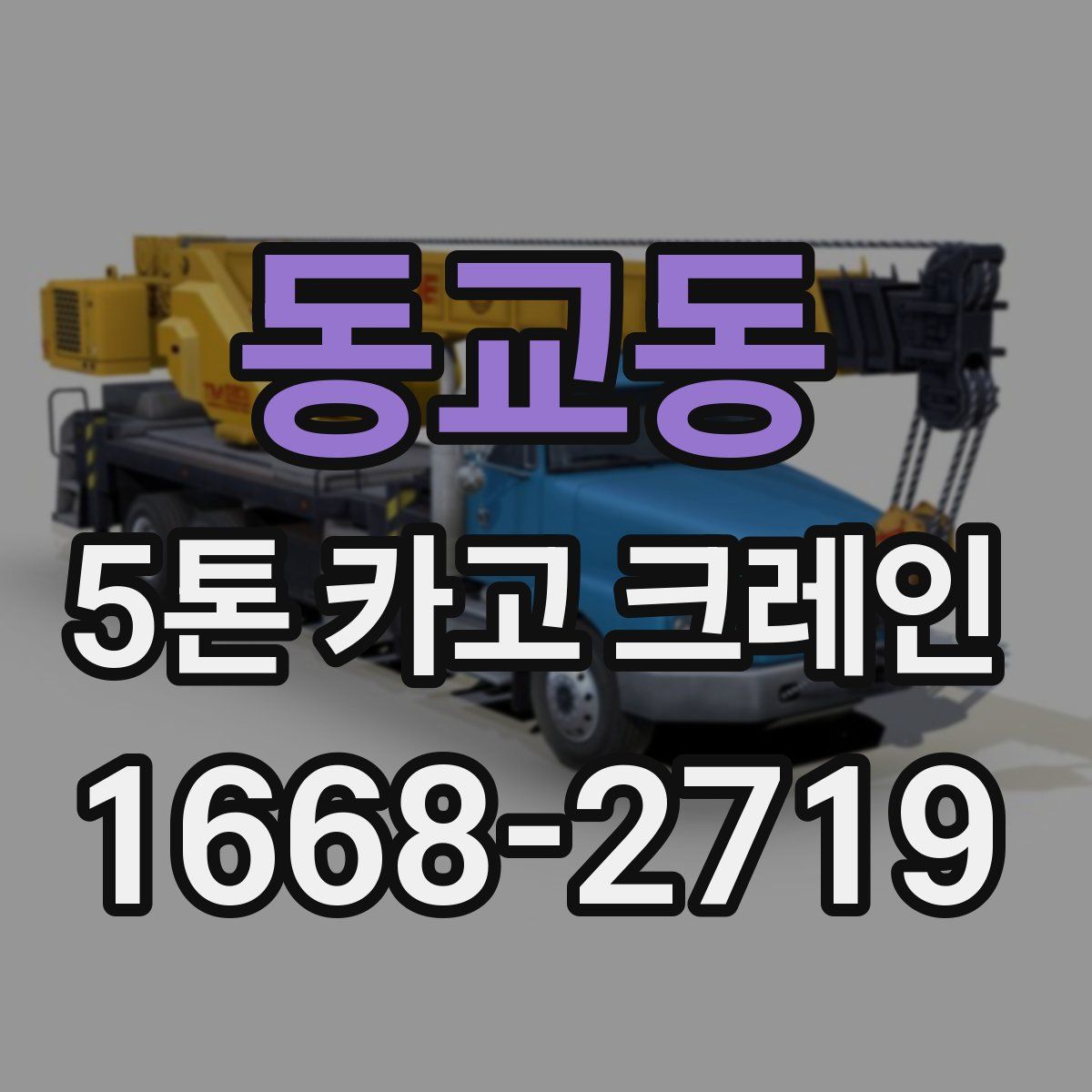 동교동 5톤 카고 크레인
