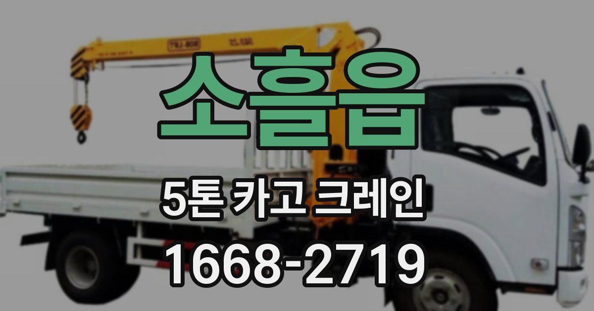 소흘읍 5톤 카고 크레인
