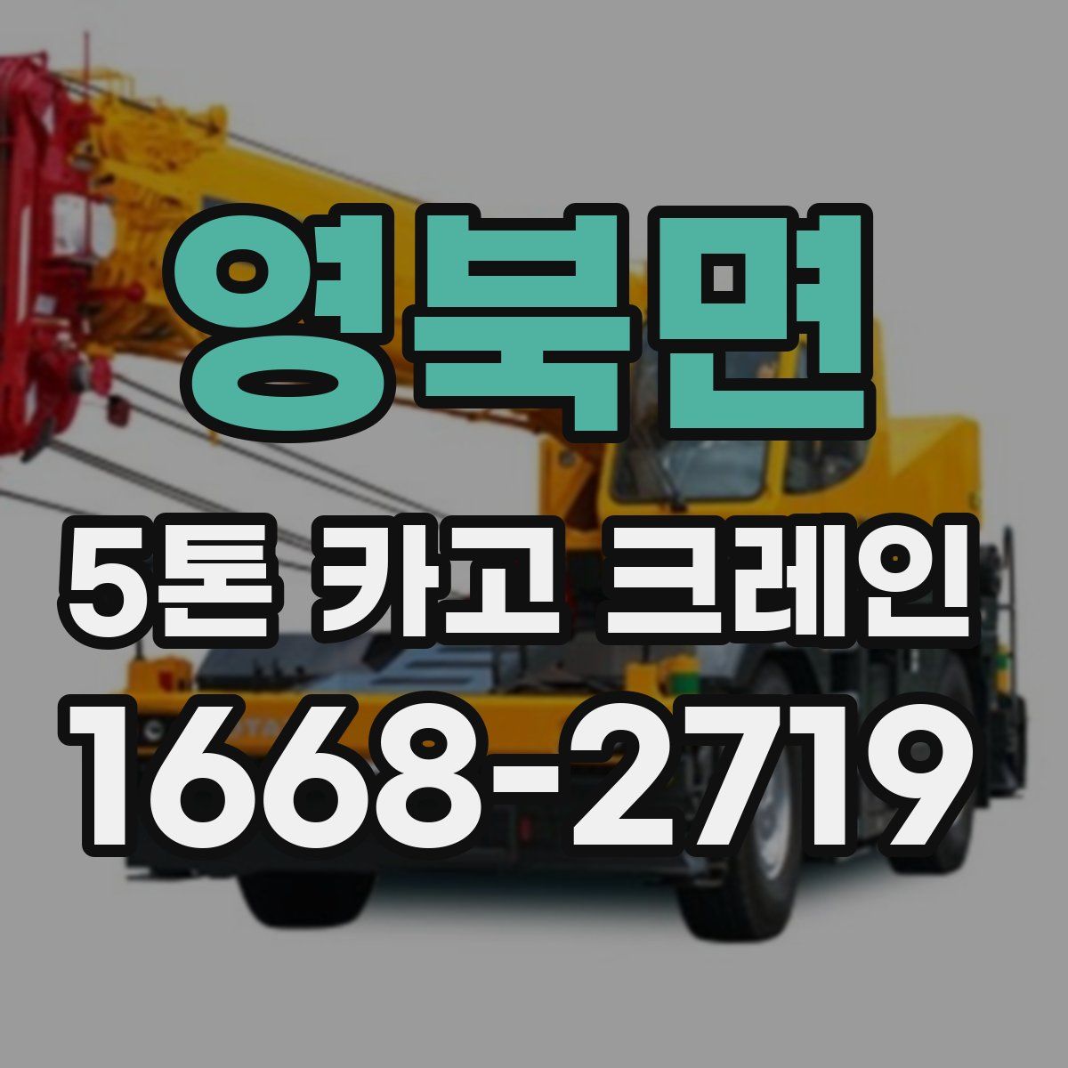 영북면 5톤 카고 크레인