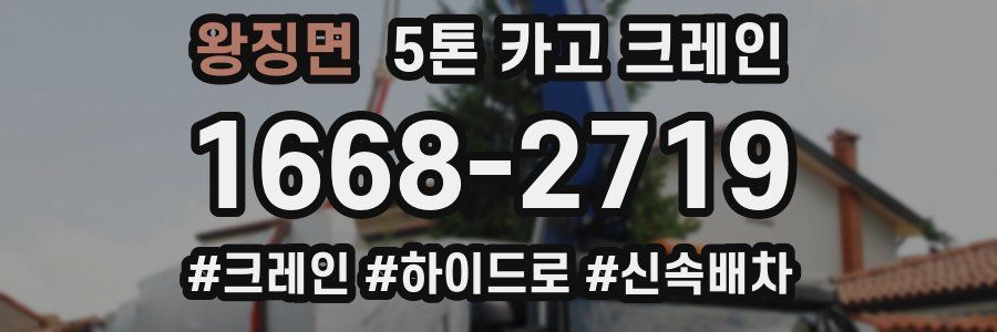 왕징면 5톤 카고 크레인