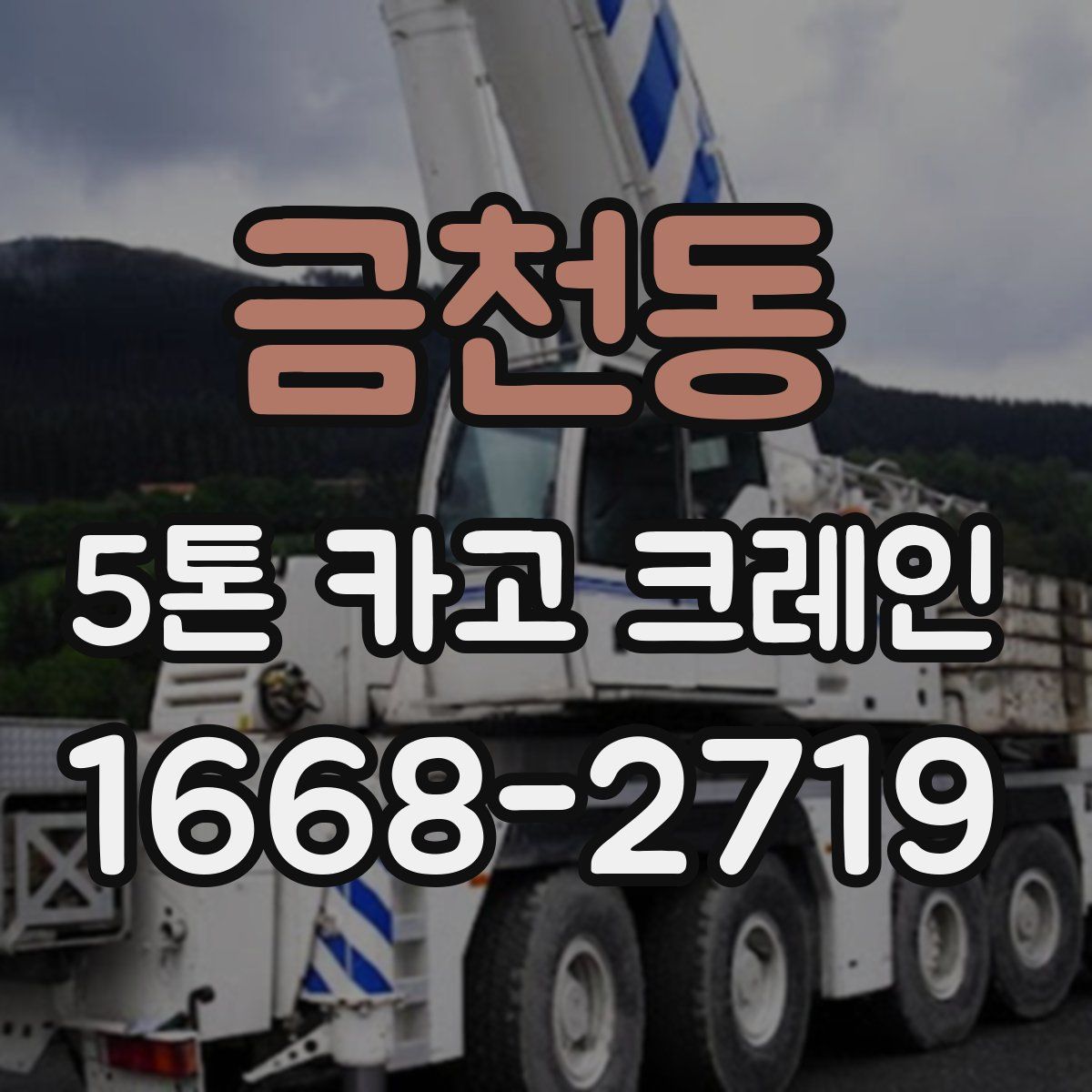 금천동 5톤 카고 크레인