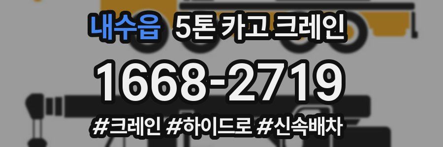 내수읍 5톤 카고 크레인