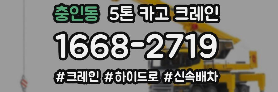 충인동 5톤 카고 크레인