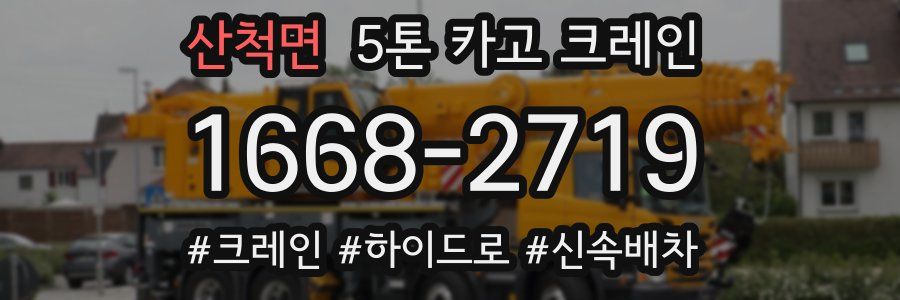 산척면 5톤 카고 크레인
