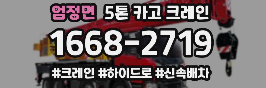 엄정면 5톤 카고 크레인