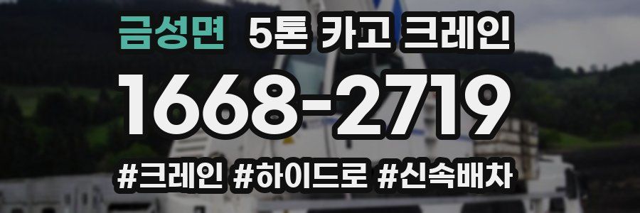 금성면 5톤 카고 크레인