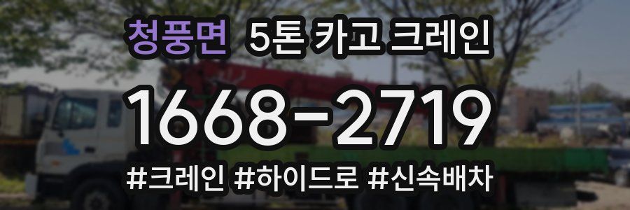 청풍면 5톤 카고 크레인