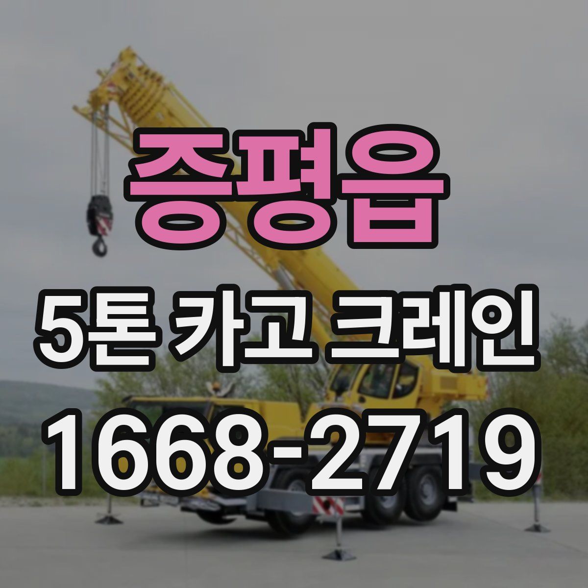 증평읍 5톤 카고 크레인