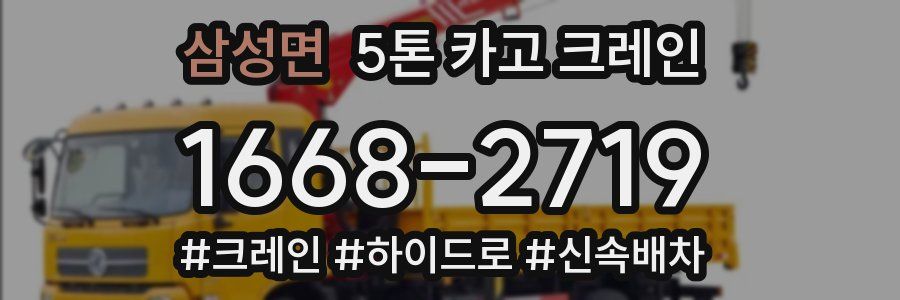 삼성면 5톤 카고 크레인