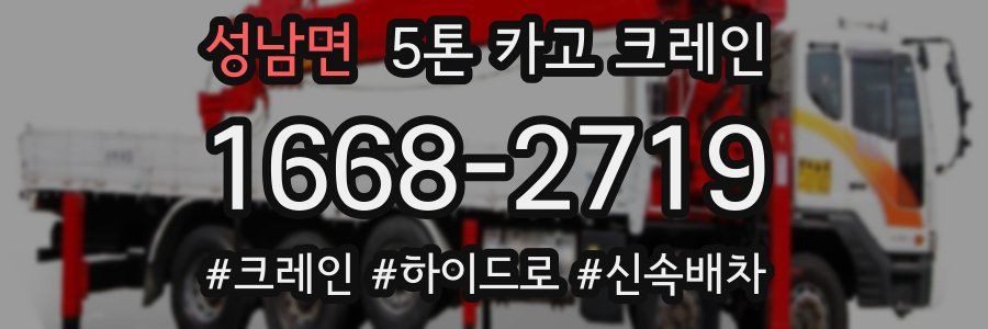성남면 5톤 카고 크레인