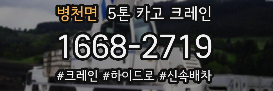 병천면 5톤 카고 크레인