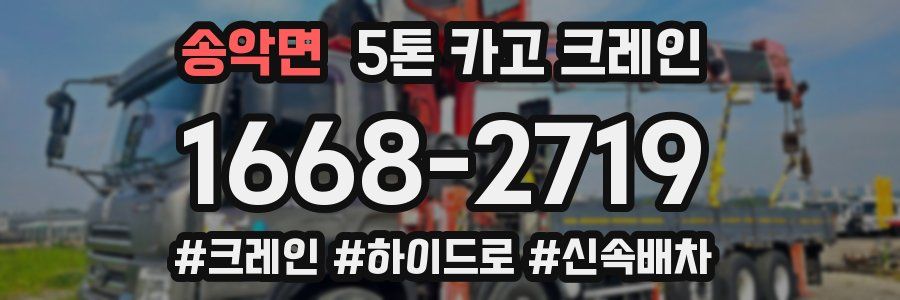 송악면 5톤 카고 크레인
