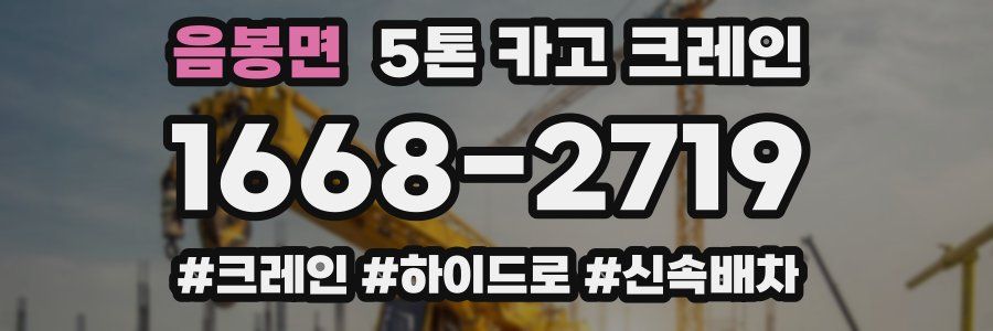 음봉면 5톤 카고 크레인