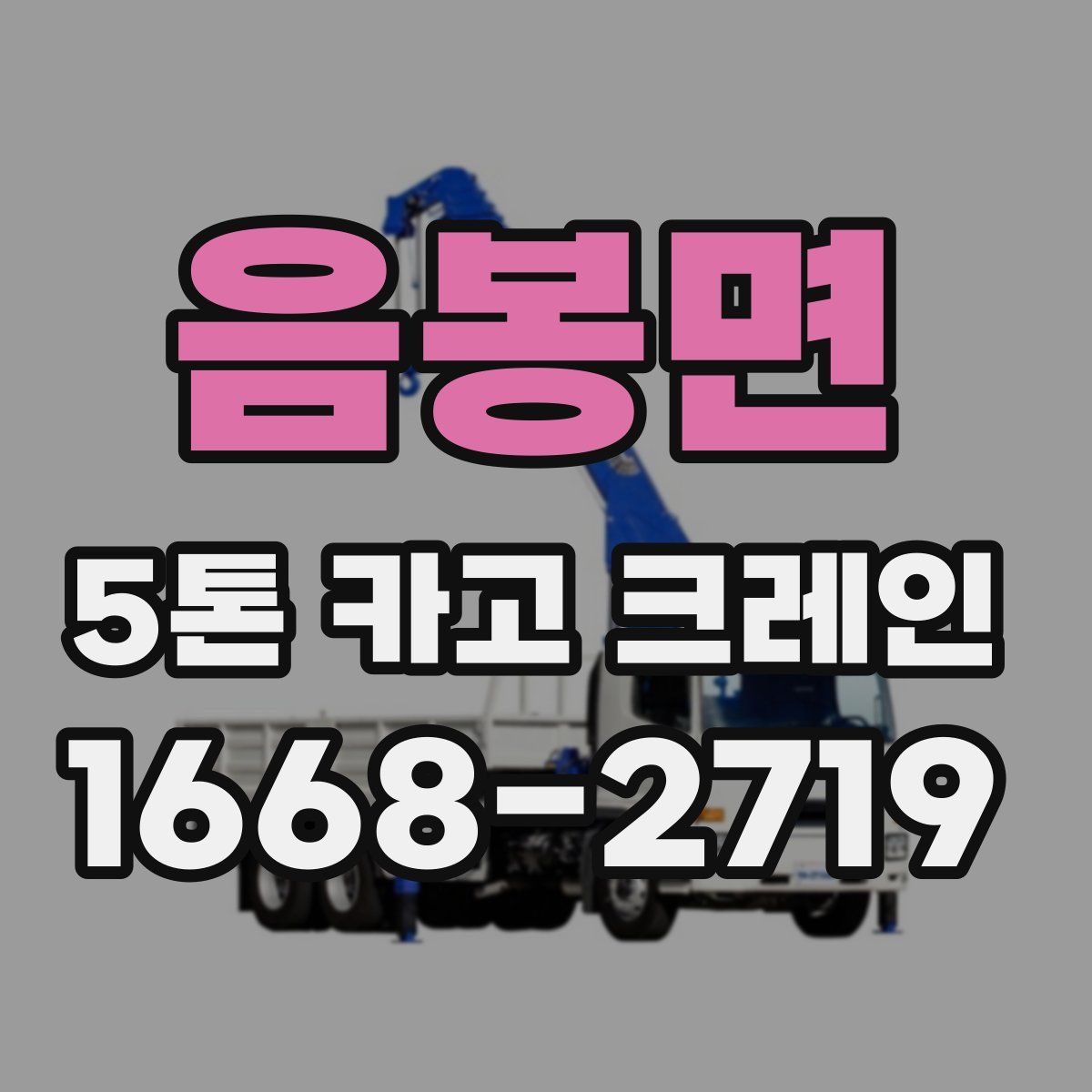 음봉면 5톤 카고 크레인
