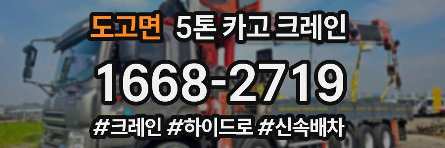 도고면 5톤 카고 크레인