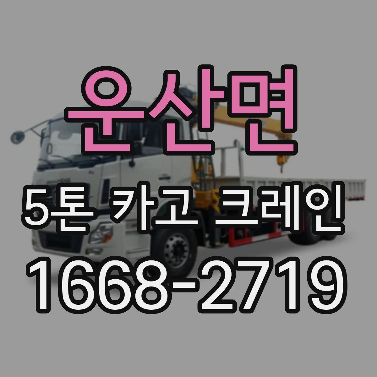 운산면 5톤 카고 크레인