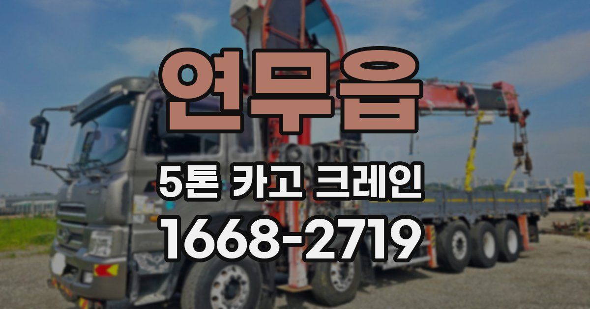 연무읍 5톤 카고 크레인