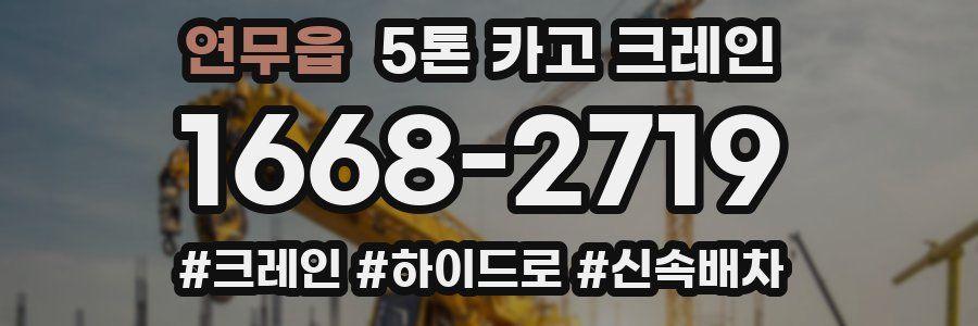 연무읍 5톤 카고 크레인